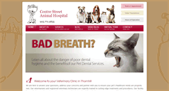 Desktop Screenshot of centrestreetanimalhospital.com